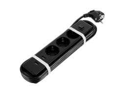 Tomada Usb Padrão UE (3 Portas Com 3 Saídas, Prova de Água Multifuncional)