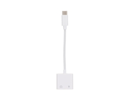 Adaptador que suporta carregamento rápido PD, áudio de 3,5mm e expansão de dados