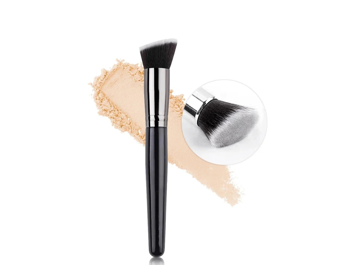 Pincel De Base Ultrafino, Pincel Leve Para Contorno Facial, Pincel De Contorno Plano