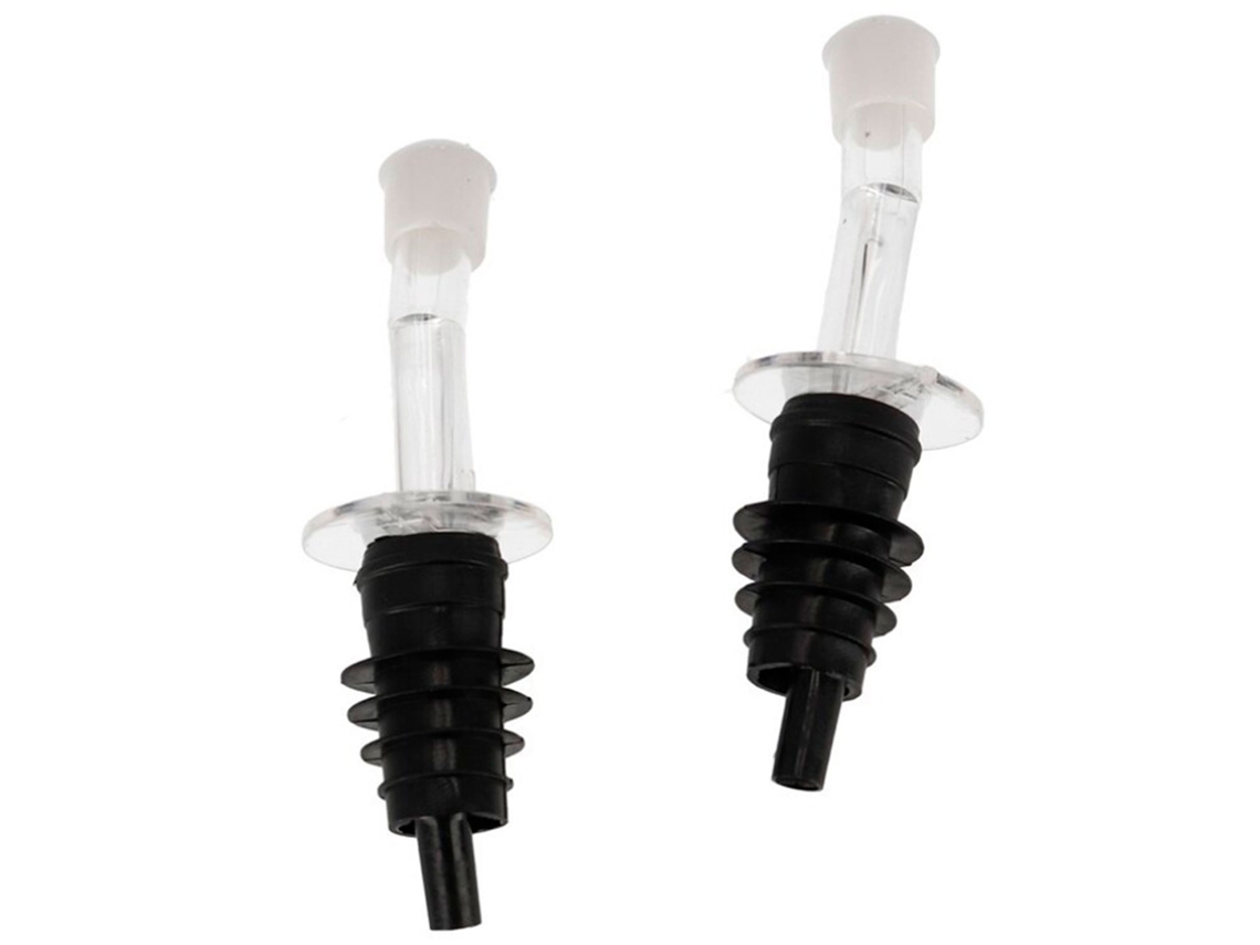 Pacote De 2 Tampas De Plástico, Incluindo Tampa Anti Gotas, Dispensadores, Bicos Para Garrafas De Vinho, Licor, Azeite, Vinagre, 9 X 3 Cm Acan