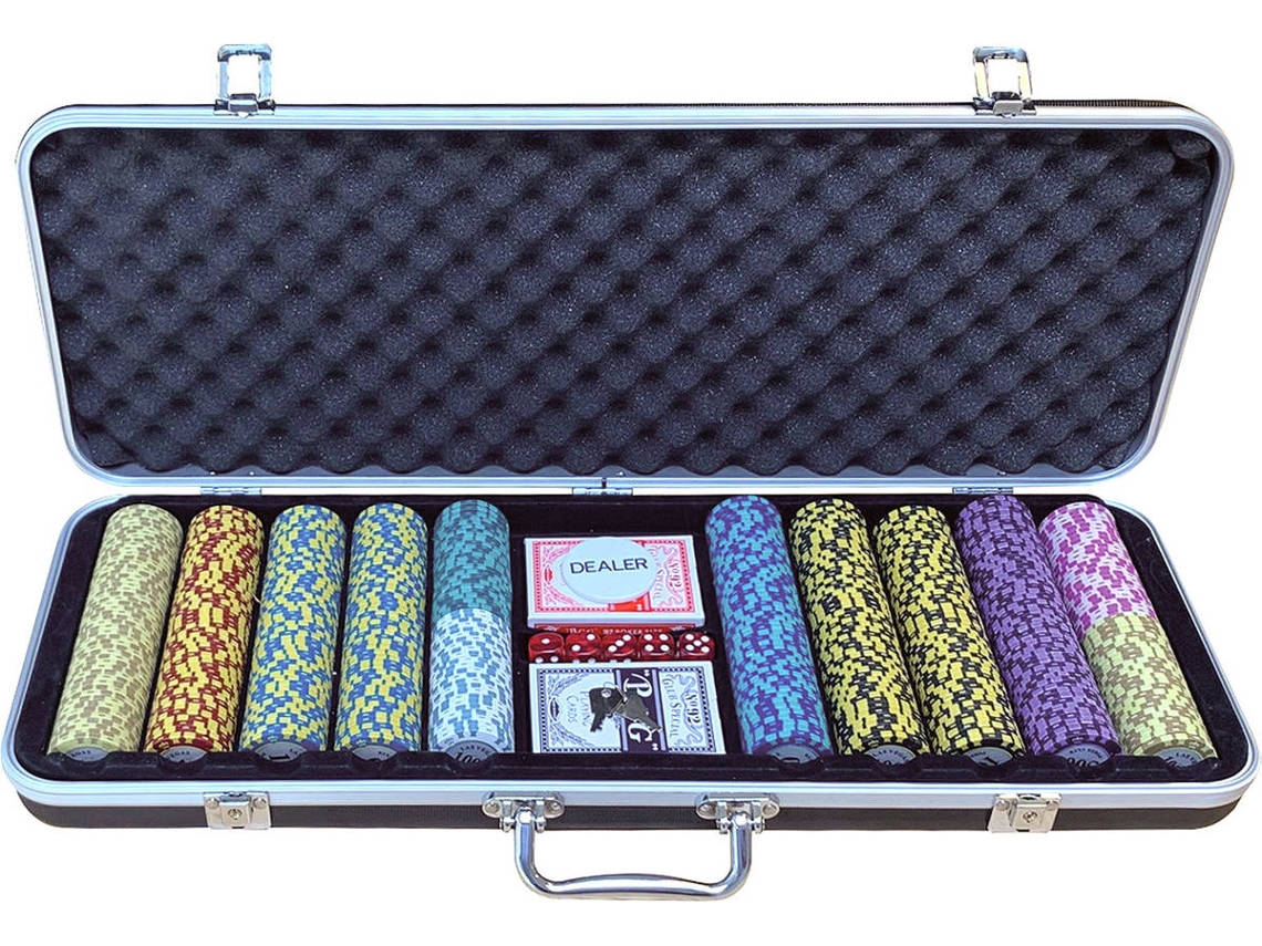 Conjunto de póquer DLX 500 Clay Chips 13.5gr Valuie