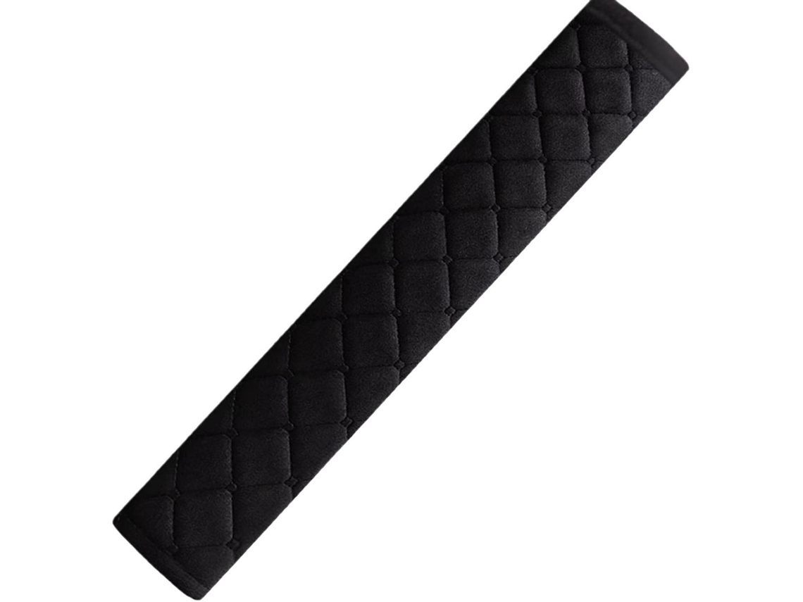 2 Almofadas Cinto Segurança Premium Pretas para Carro, Viagem Relaxada, Adequada Crianças ZYBLSSBB