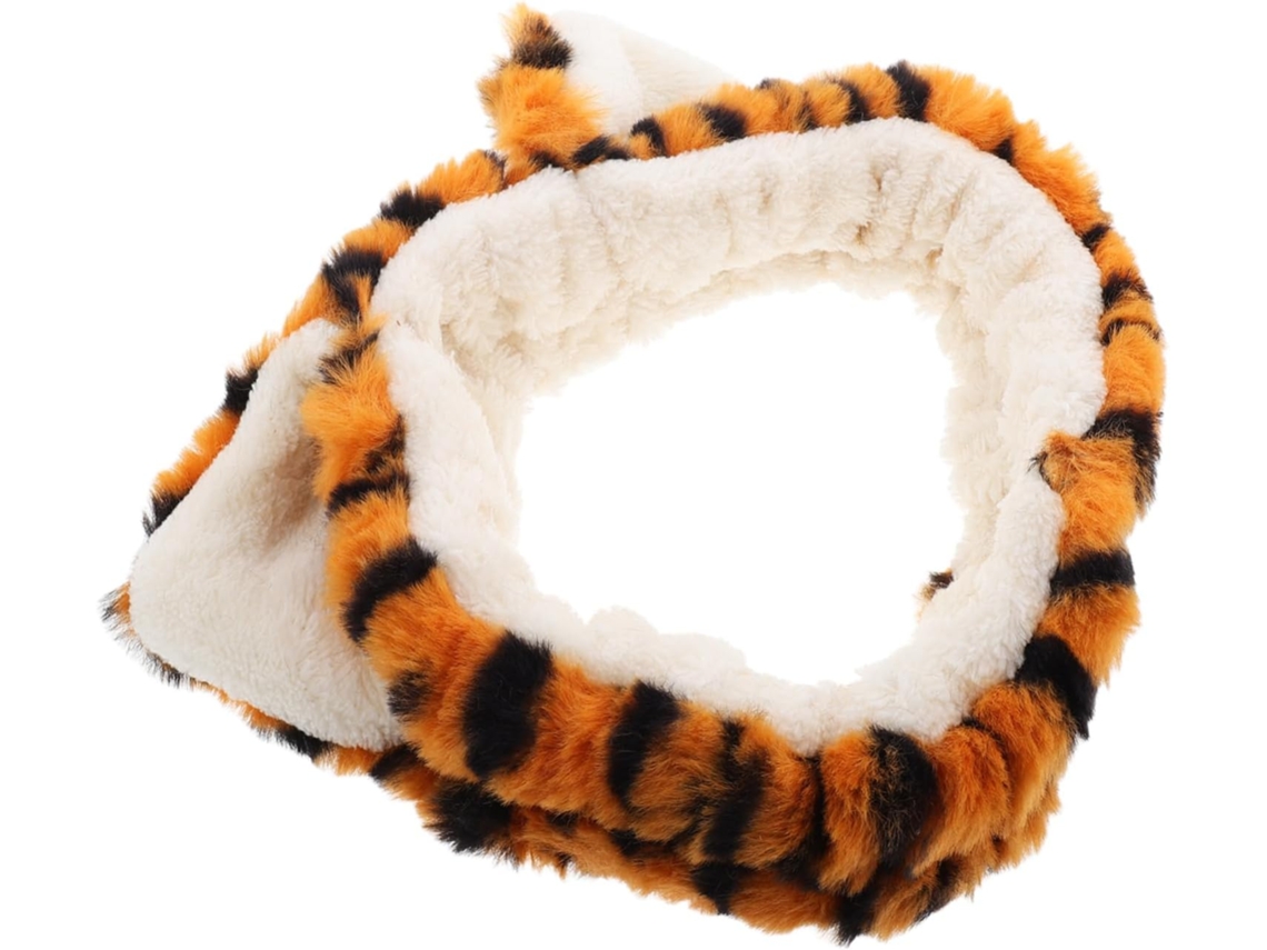 Tiara De Tigre De Pelúcia Para Cuidados Com A Pele, Acessório De Maquiagem, Lavagem De Papelão