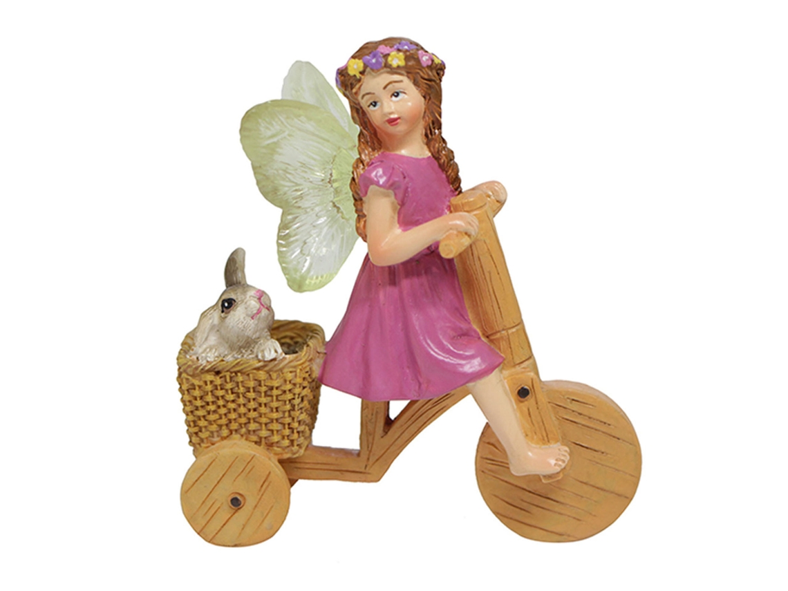 Figura De Fada Jardim Em Resina Para Micro Paisagem