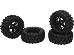 Conjunto de 4 Pneus SFUSHOS 80 mm para Rc
