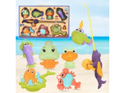 Primerox brinquedo de Pesca Magnético para Crianças com Luz e Vibração Conjunto de Jogo de Banho
