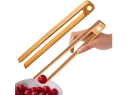 Pinça Para Servir Alimentos Com Ímãs 2 Peças De Utensílios Madeira Churrasco, Acessórios Para Grelhar, Cozinhar, Grelhar
