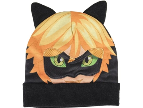 Gorro  (PRODIGIOSA) com Máscara de Cat Noir (20 x 21 cm)