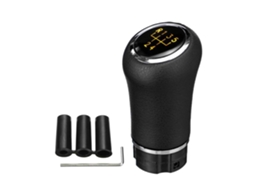 Manete De Mudanças Manual Universal (5 Velocidades) – Com Iluminação Led De Fundo – Revestimento Em Pele Pu – Manete De Mudanças (cor Amarela)_yua