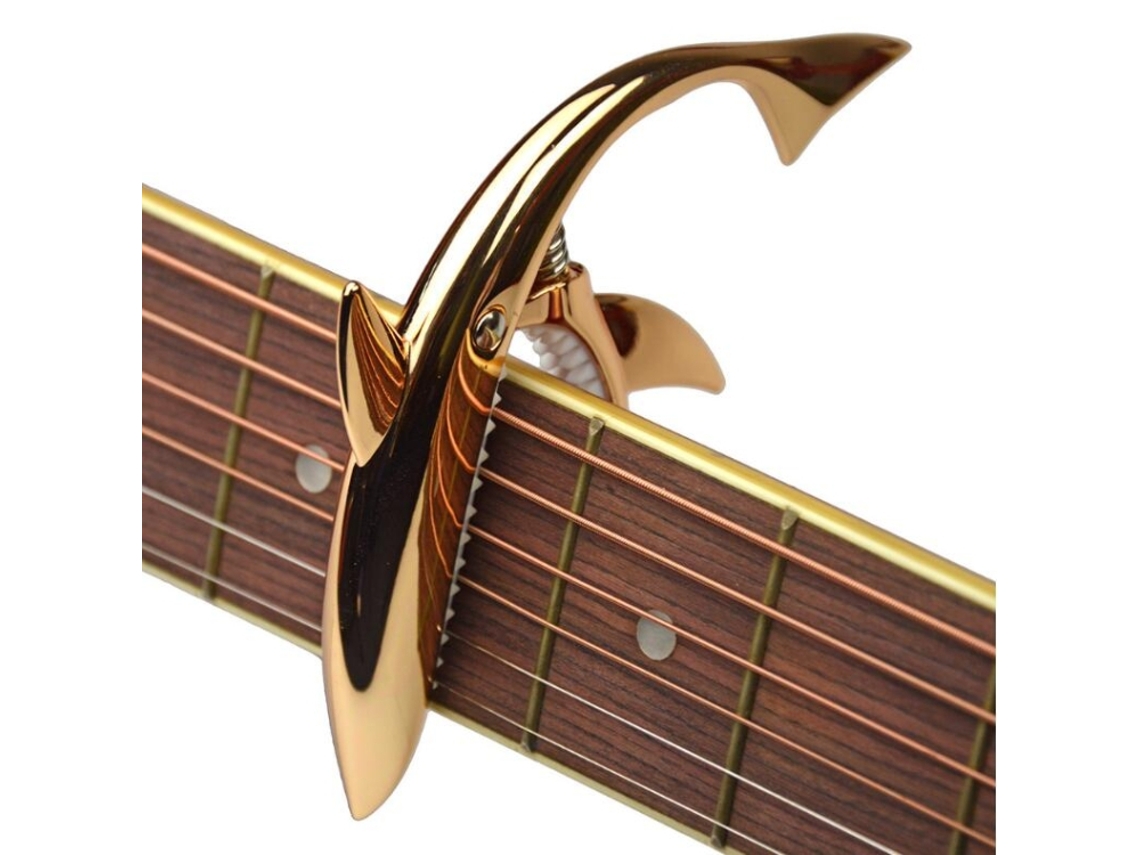 Capo de Guitarra em Liga de Zinco Forma de Tubarão HALINUIA