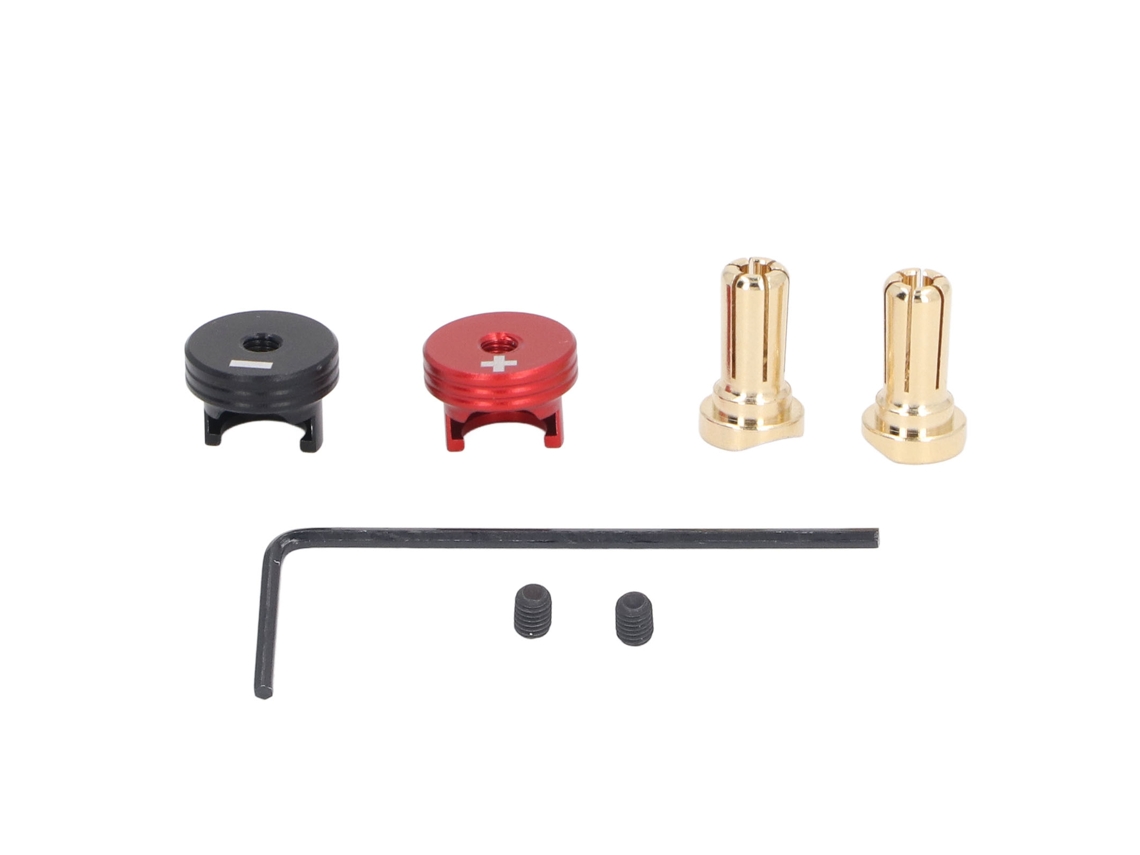 Conjunto De Plugues Banana Com Dissipador De Calor Para Bateria Rc Carros Off Road 1/10 5mm