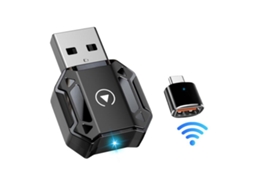 Conversor Wireless ZRUXE M36 para Carplay e Android Auto (Wi-Fi 5.8G/2.4G, Bt 5.4, plug and play, compatível com iOS e Android) | ZRUXE