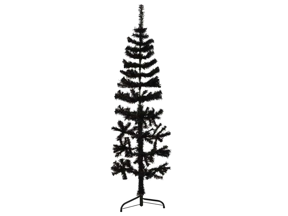 Artificial Half Christmas Tree, Artificial Half Christmas Trees Vidaxl Preto Pvc (120 Cm)