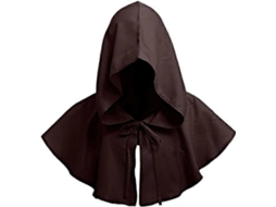 Omni capa Medieval com Capuz Unissex de Poliéster e Algodão Spandex para Fantasias de Halloween Cosplay