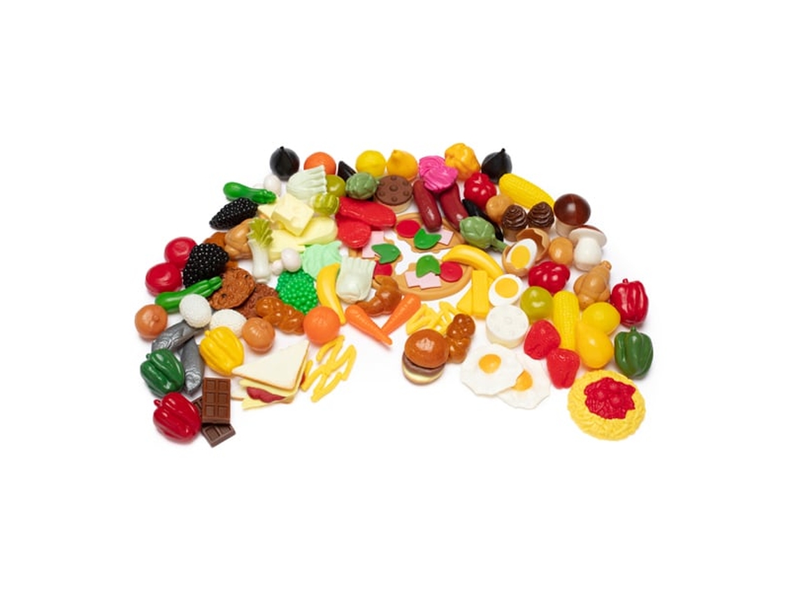 Conjunto De Alimentos Eduplay Toys Conjunto Educativo De 114 Peças Para Crianças