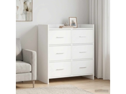Vidaxl Buffet Branco 75 X 33 X 80 Cm Derivados De Madeira