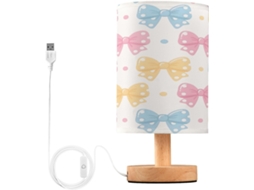 Abajur De Cabeceira In Format Nó Para Quarto, Con Portas De Regamento Usb C, Luminária De Mesa Cabeceira, Luminária