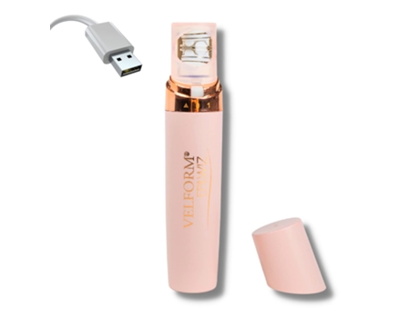 Depilador Corporal Recarregável Epilwiz Usb Sistema Avançado de Remoção de Pelos com Luz Led Cabeça Banhada a Ouro 18K VELFORM