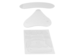 Adesivos antirrugas de silicone transparente para peito, pescoço, testa e queixo.
