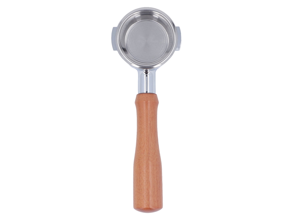 Laxiscreed Portafilter Para Café De 58mm, Alumínio E Cabo Em Madeira De Jacarandá-vermelho