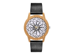 Reloj De Cuarzo Con Correa De Silicona, Dial Grande, Unisex Casual Zhoulianfa Negro