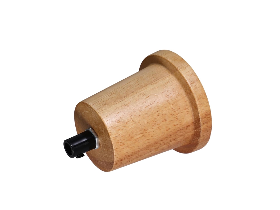 Kit De Soquete De Madeira Vintage Para Lâmpada Com Base E Peças.