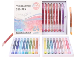 Canetas De Gel Coloridas Para Escola Ponta Fina 1 Mm, Ideais Anotações