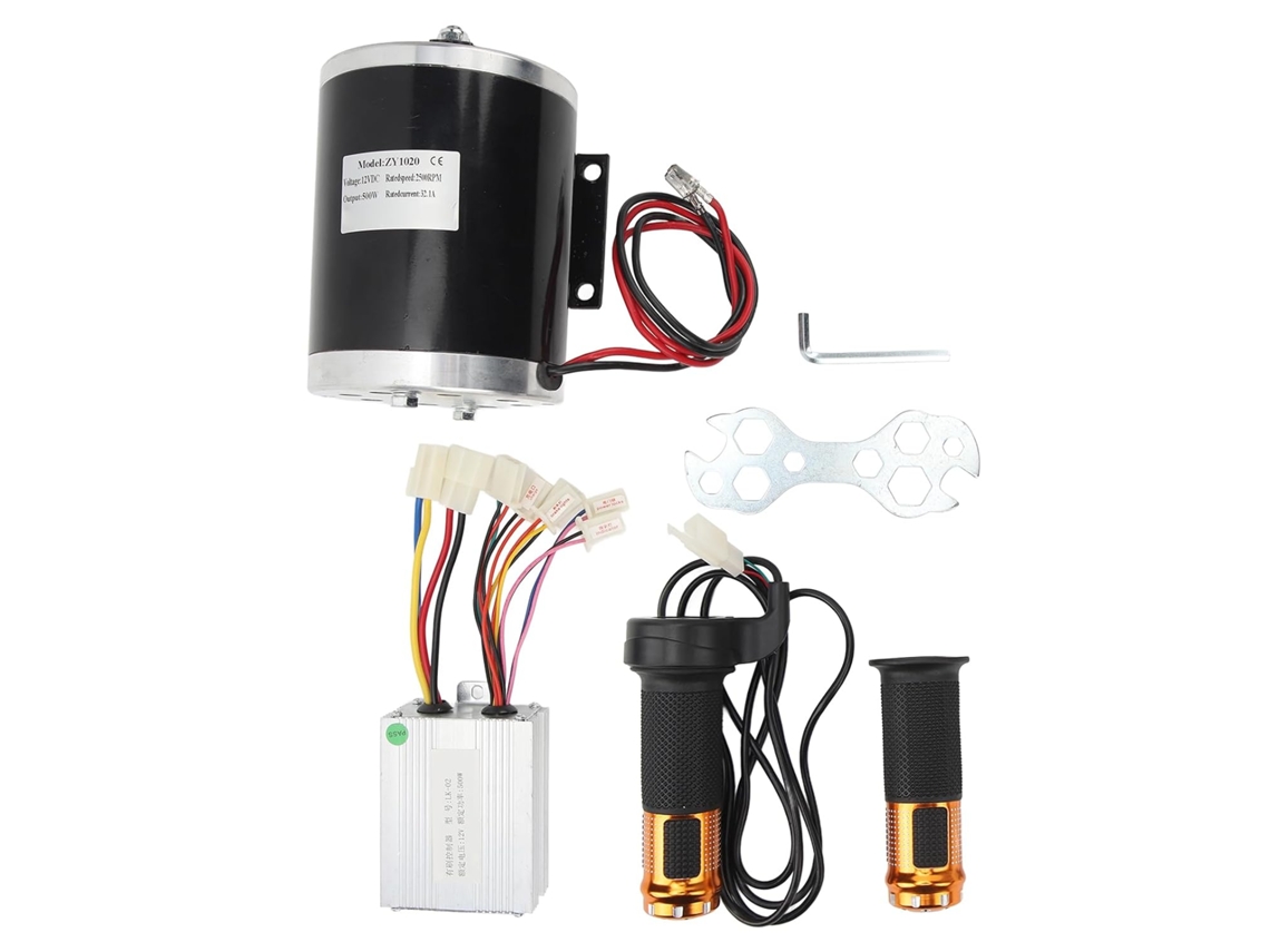 Kit SFUSHOS Elétrico 12v 500w com Controlador de Alta Velocidade e Manete de Aceleração