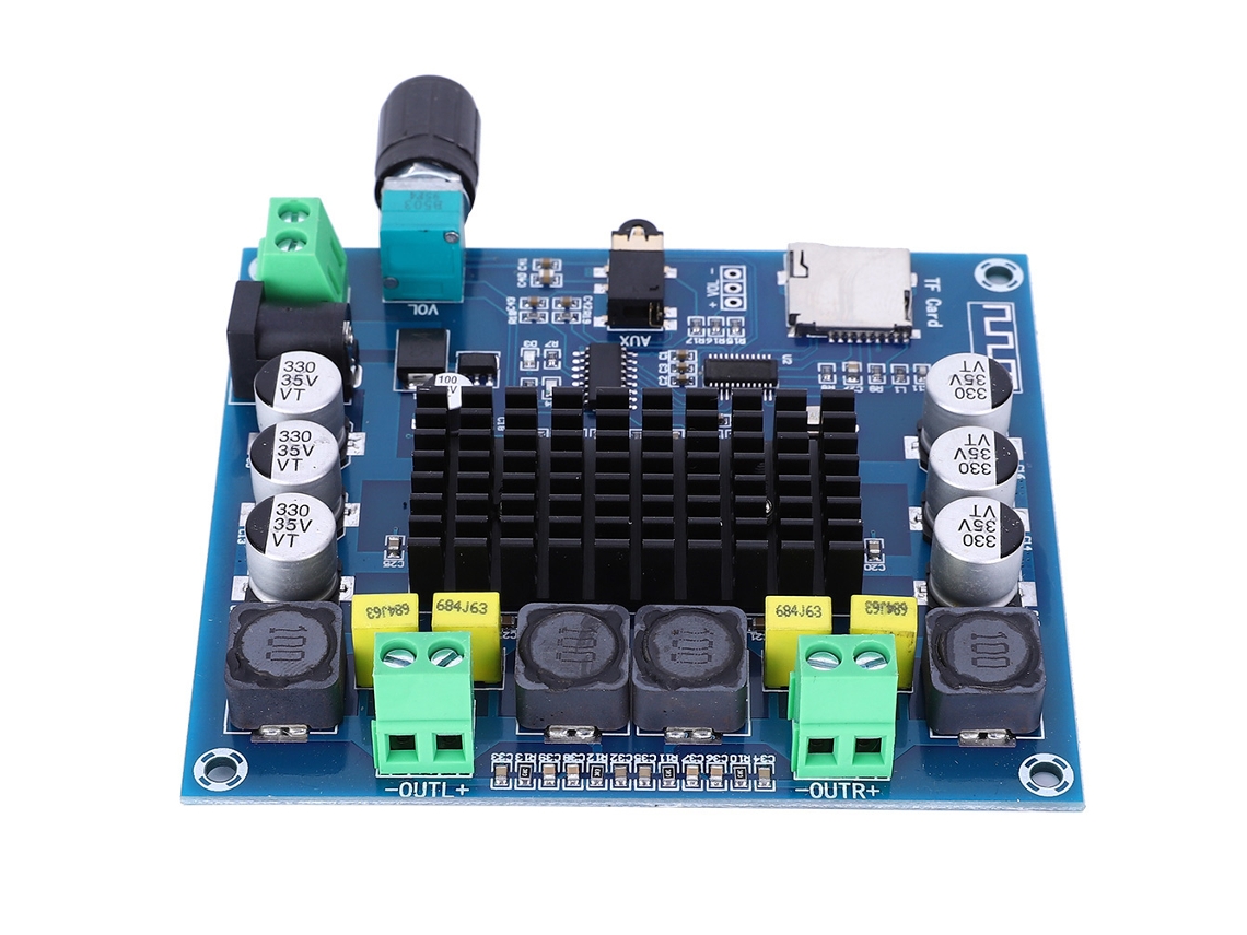 Laxiscreed Amplificador Digital Bluetooth 5.0 Com Leitor De Cartões E Entrada Aux Para Som De Alta Qualidade