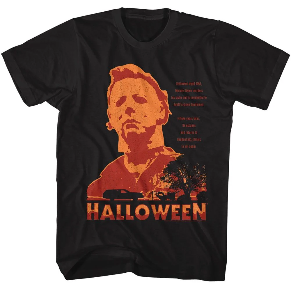 Rockinstone Halloween Movie Neighborhood Watch Black Adult T-shirt Size:s