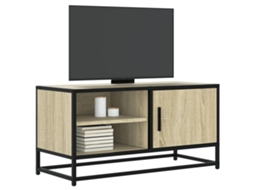 Vidaxl Móvel P/ Tv 80x34,5x40 Cm Deriv. Madeira/metal Carvalho Sonoma