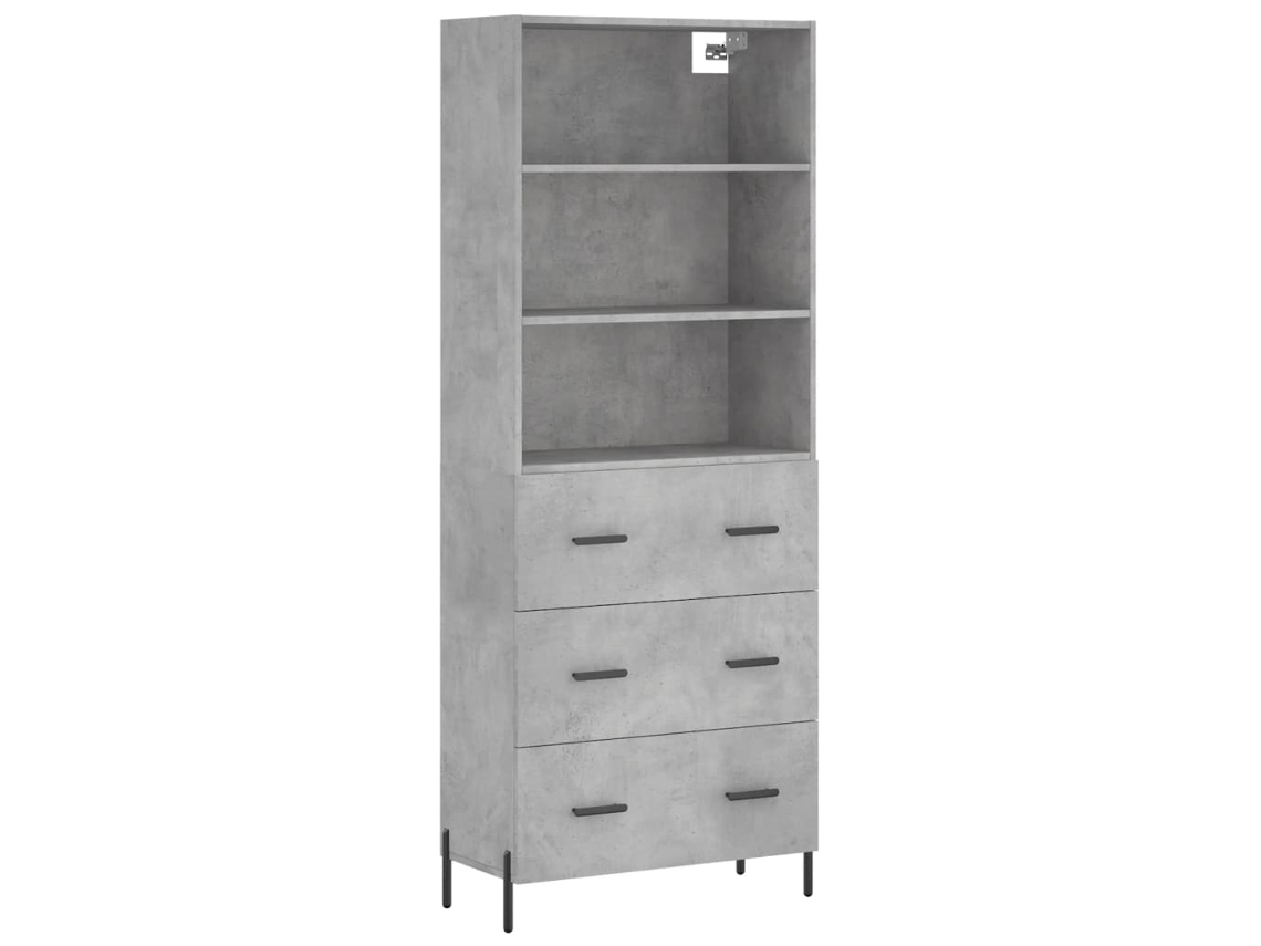Armário Alto Derivado de Madeira Cinza Cimento MAISON EXCLUSIVE (69,5x34x180 cm)