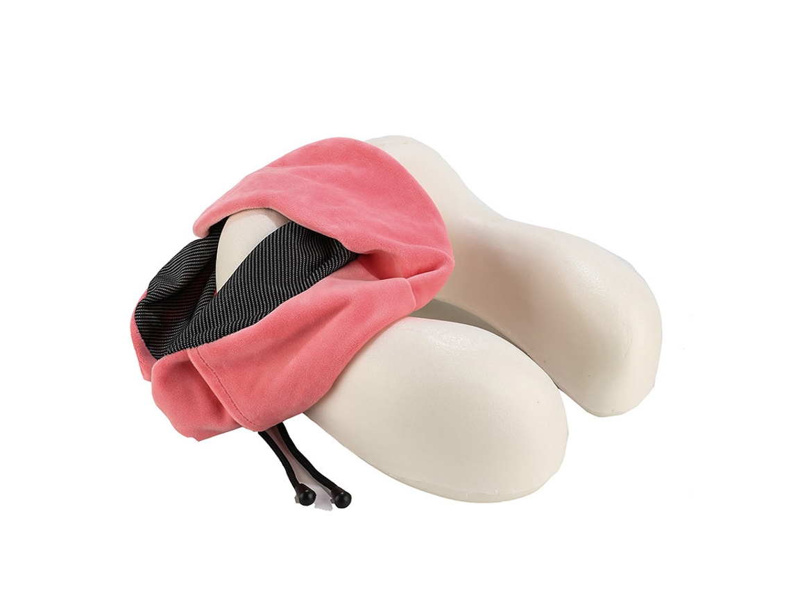 Travesseiro de viagem ergonômico de espuma viscoelástica Slowmoose, cinza