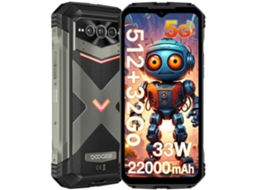 Vmax Pro Rugged Smartphone 32gb 512gb 22000mah Bateria 33w 6.58 Fhd 108mp Ai Câmera Ip68 Nfc Dual Sim 5g Gps Cinza Doogee
