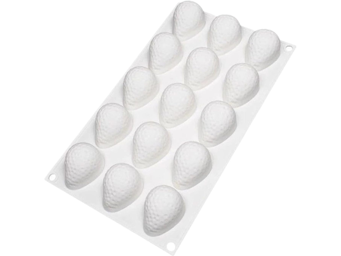 Forma De Silicone Assar Com 15 Cavidades, Moldes 3d Bolo Mousse