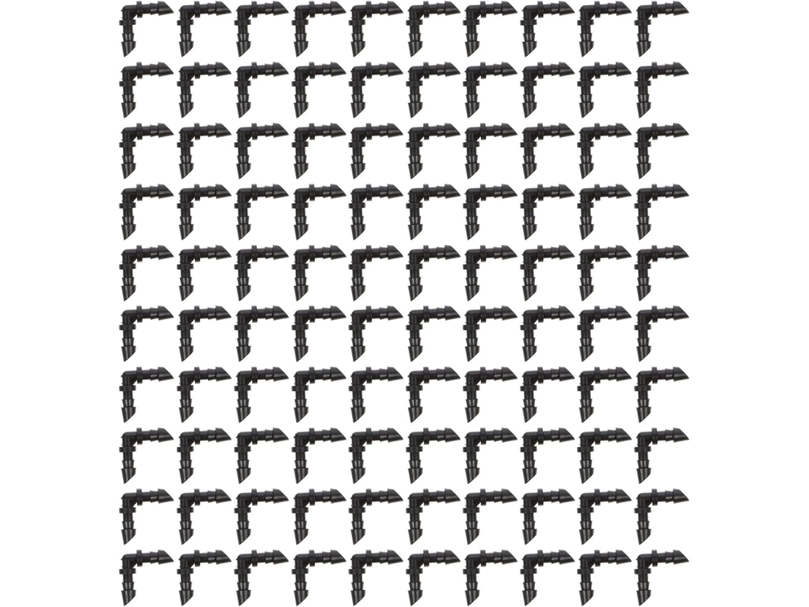 Conjunto De 70 Conexões Cotovelo Com Farpa 4/7 Mm Para Sistemas