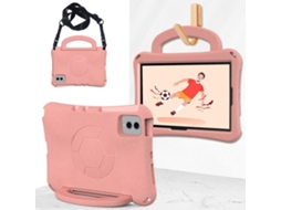 Capa Para Tablet Lenovo Tab M11 / Xiaoxin Pad 11 2024 Com Alça Em Formato De Bola De Futebol, Feita De Eva Resistente A Impactos.