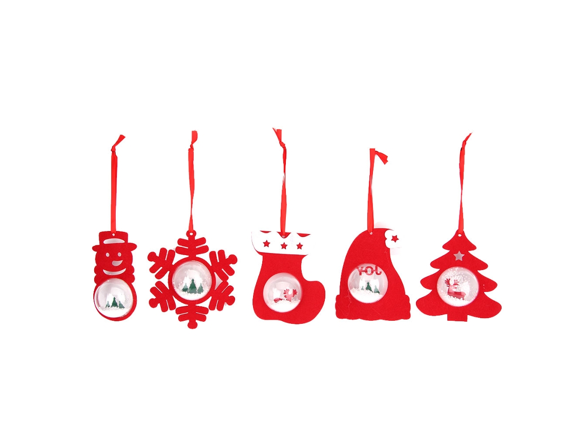 Laxiscreed Conjunto De 5 Bolas De Natal Para Decoração De Árvore E Janela Em Casa