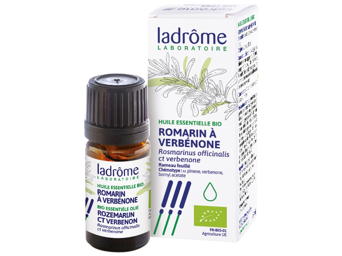 Óleo Essencial de Alecrim Com Verbenona Rosmarinus Officinalis Ct Verbenona Bio 5 Ml LADRÔME