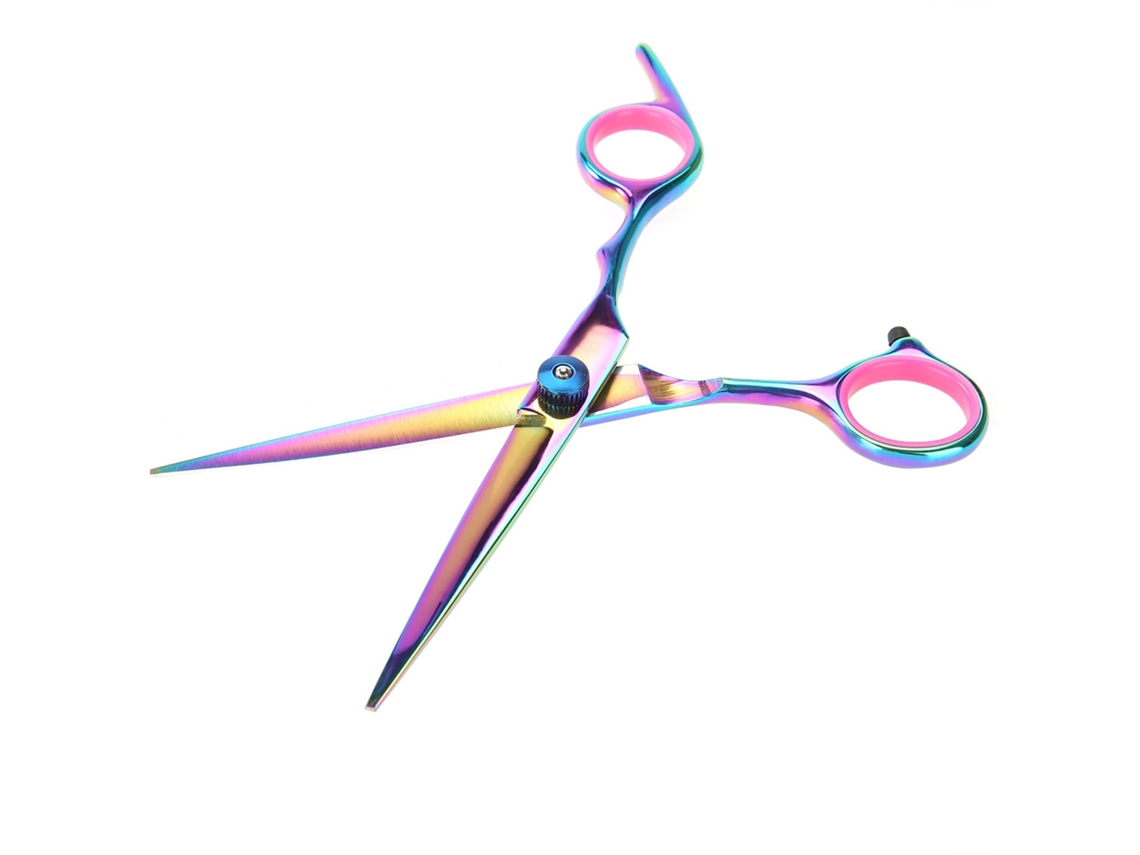 Tesouras Para Pelos De Animais (conjunto Colorido De 7 Polegadas, Corte E Desbaste Profissional) Eoocoo