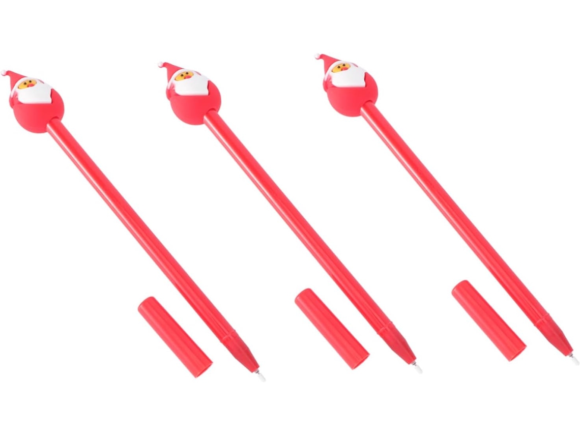 Conjunto De 3 Canetas Esferográficas Stobok Com Tinta Preta E Desenho