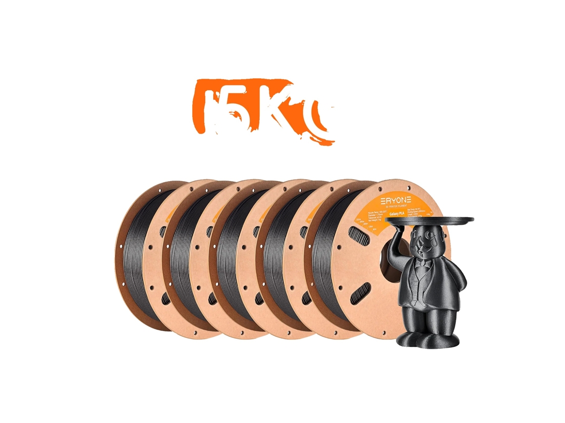 Filamento Para Impressora 3d, Material Pla, Diâmetro De 1,75mm, Filamento Preto 5kg