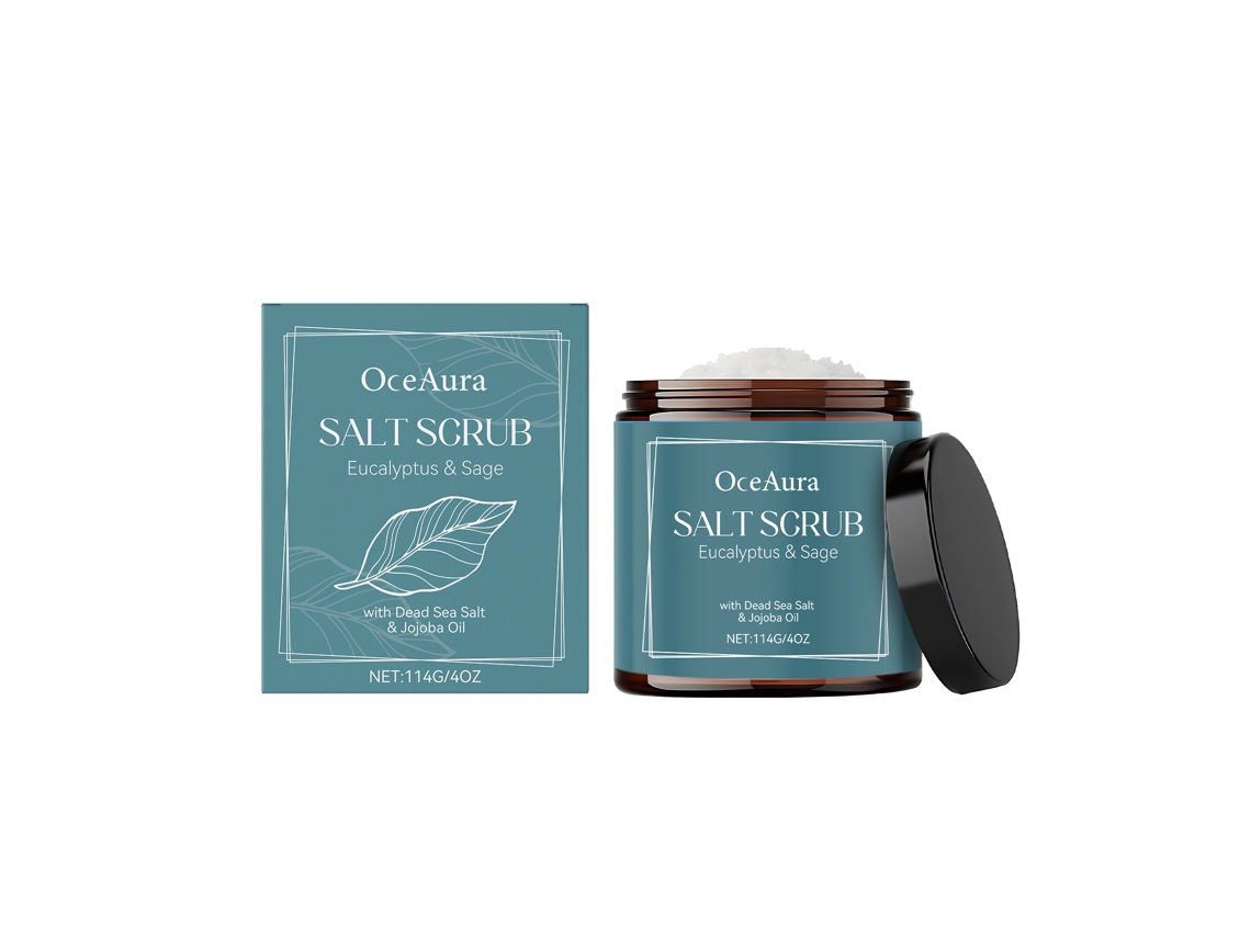 Gel Esfoliante Oceaura da LAXISCREED com Sal Marinho para Renovar e Renovar a Pele
