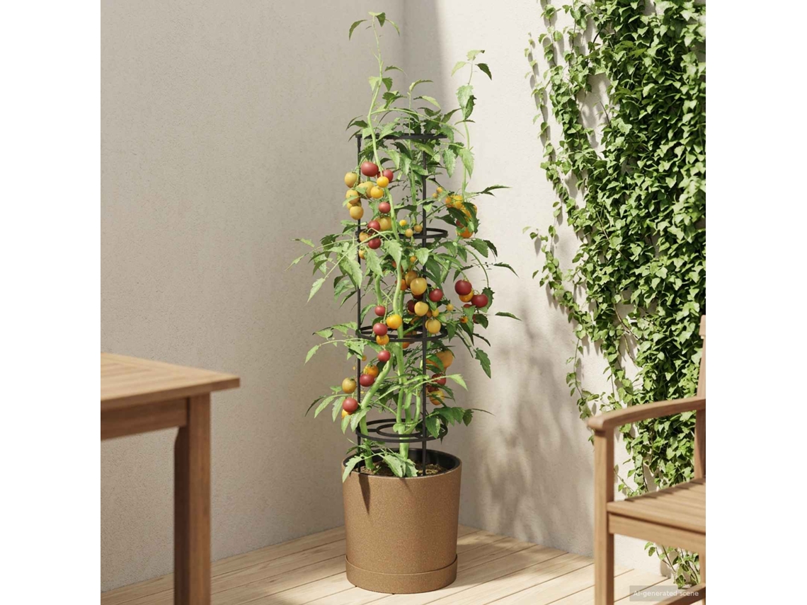 Vidaxl Cultivador De Tomates Naturo Eco Ø 39 X 139 Cm Wpc