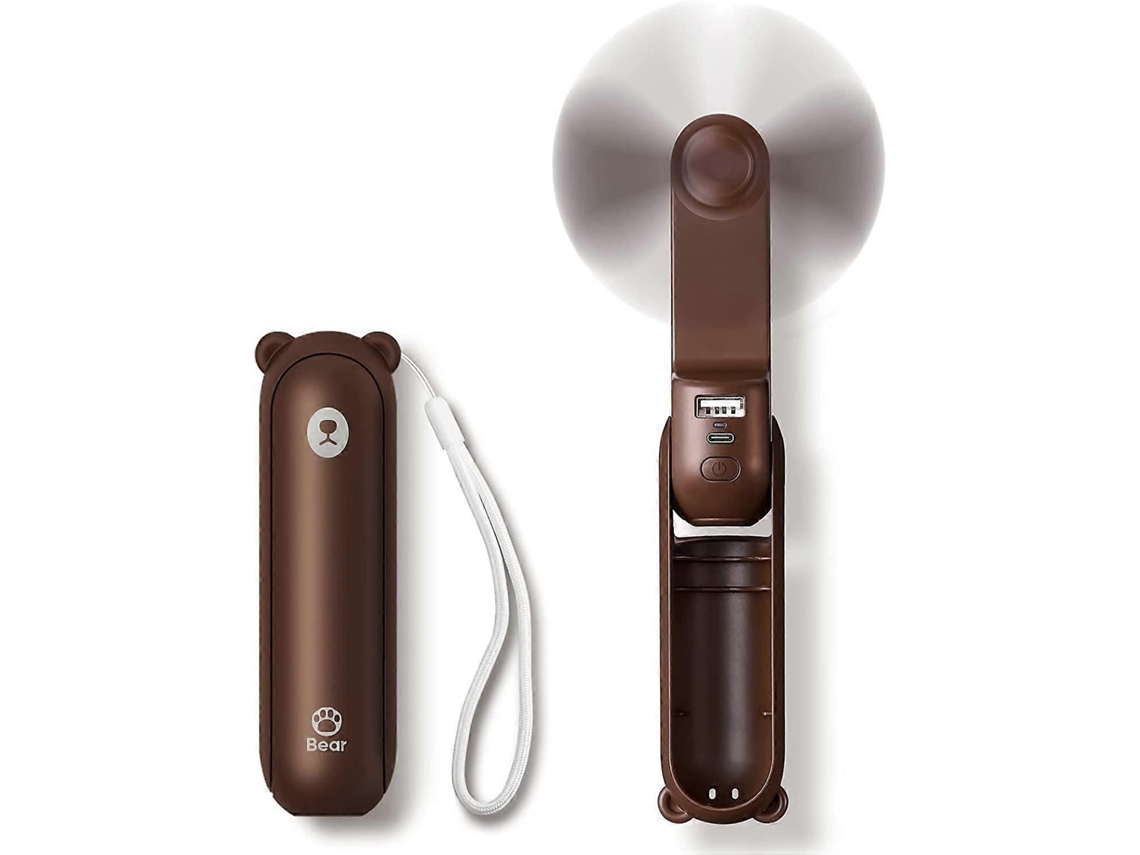 Ventilador De Mão, Mini 3 Em 1, Bolso Pequeno E Portátil Recarregável Via Usb, A B Ateria