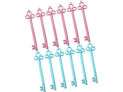 Conjunto De 12 Canetas Em Formato Chave, Feitas Abs, Leves E Com