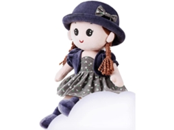 Boneca de pano Ats para bebê menina, boneca de pelúcia macia estilo princesa, brinquedo para decoração de quarto de bebê.