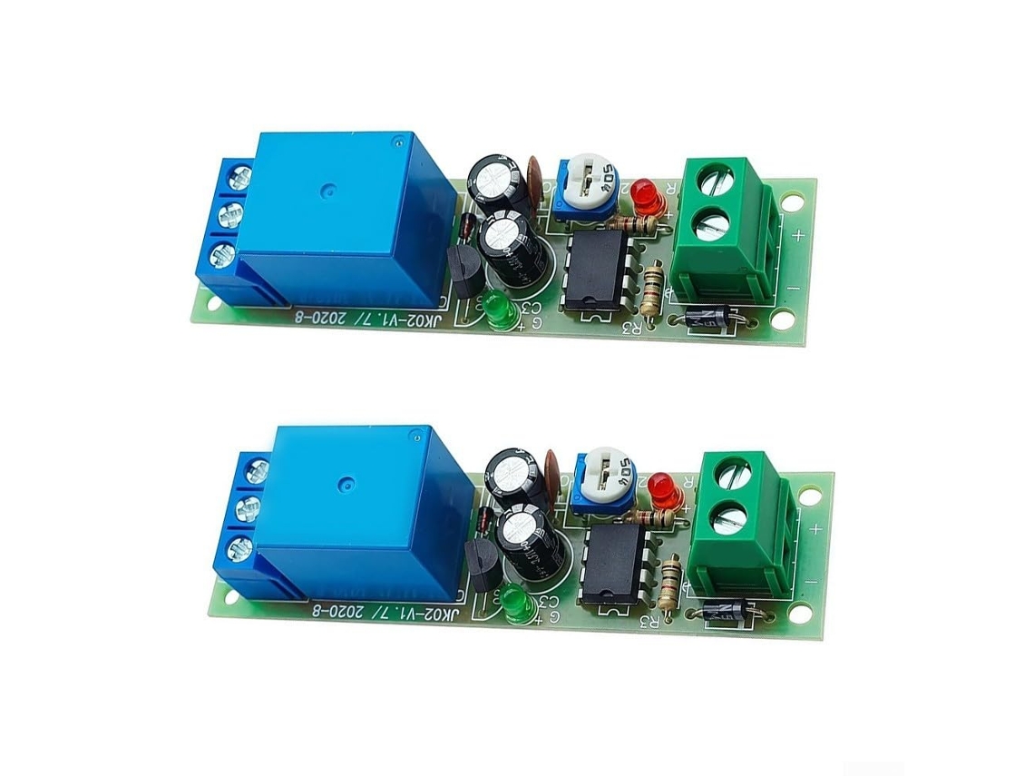 Módulo De Retardo Tempo Dc12v Ne555 Ajustável