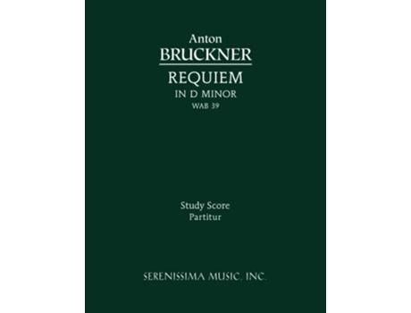 Livro Requiem in D minor WAB 39 Study score de Anton Bruckner (Inglês)