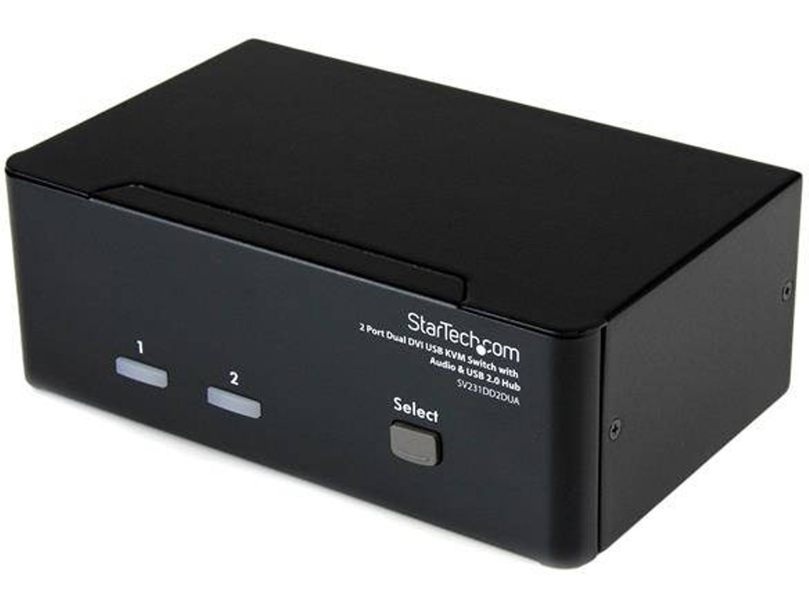 Switch KVM STARTECH SV231DD2DUA em Preto